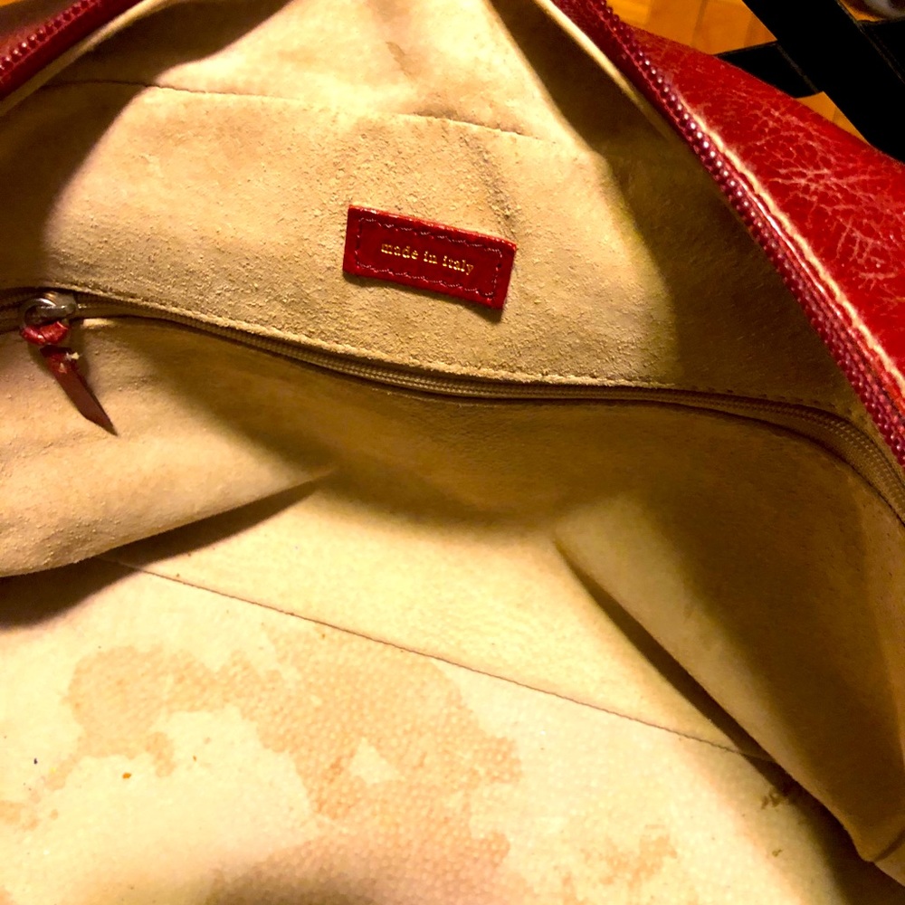 Vintage kate spade red leather bag
